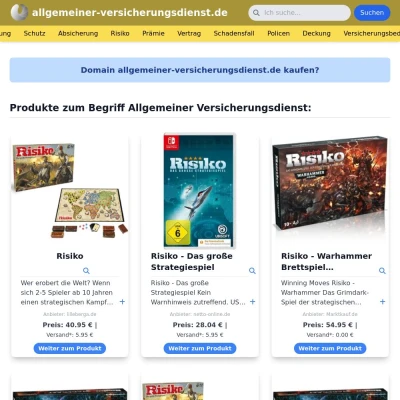 Screenshot allgemeiner-versicherungsdienst.de