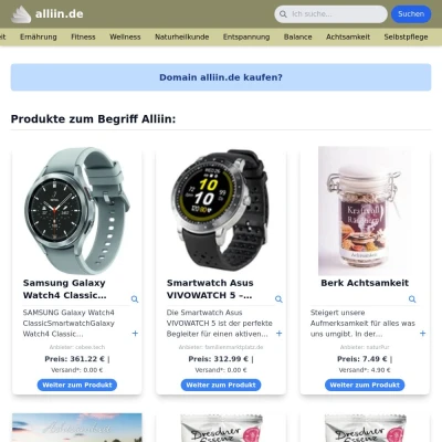 Screenshot alliin.de