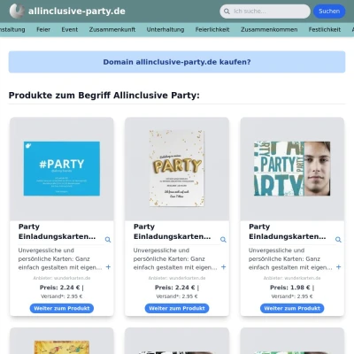 Screenshot allinclusive-party.de