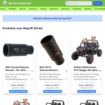 Screenshot allrad-center.de