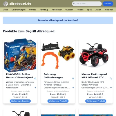 Screenshot allradquad.de