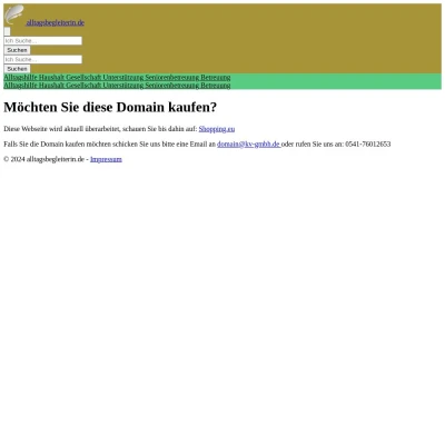 Screenshot alltagsbegleiterin.de