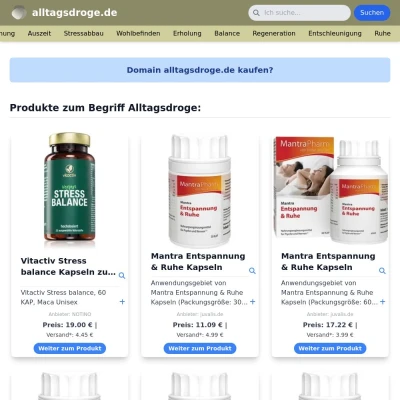 Screenshot alltagsdroge.de