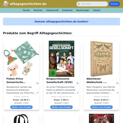 Screenshot alltagsgeschichten.de