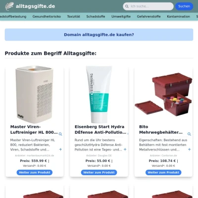 Screenshot alltagsgifte.de