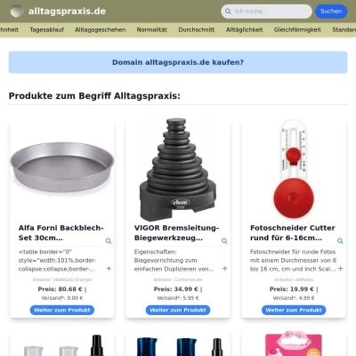 Screenshot alltagspraxis.de