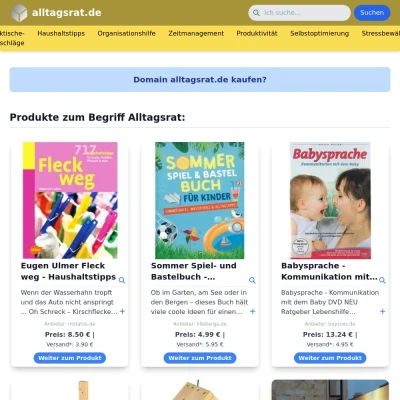 Screenshot alltagsrat.de