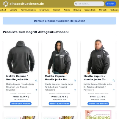 Screenshot alltagssituationen.de