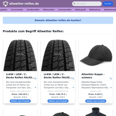 Screenshot allwetter-reifen.de