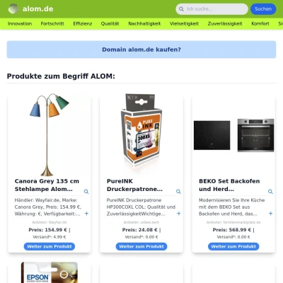 Screenshot alom.de