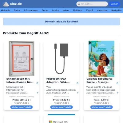 Screenshot aloz.de