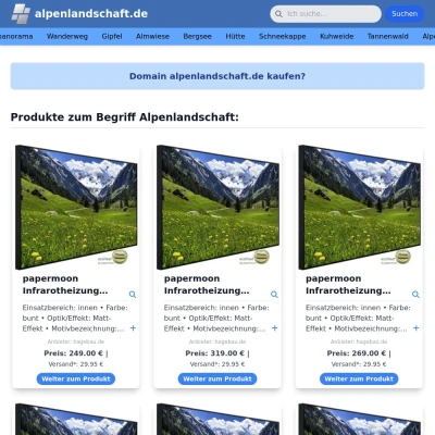 Screenshot alpenlandschaft.de