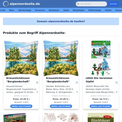 Screenshot alpennordseite.de