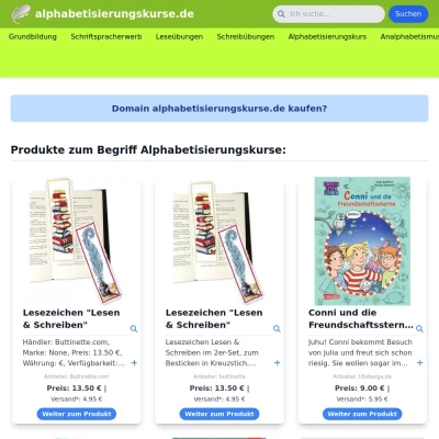 Screenshot alphabetisierungskurse.de