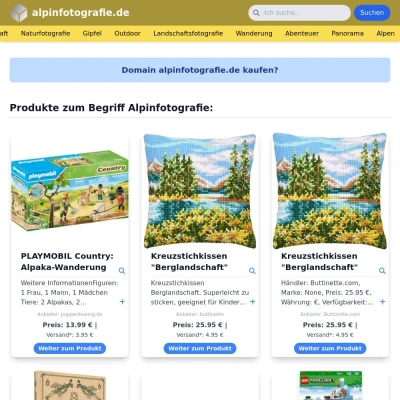 Screenshot alpinfotografie.de