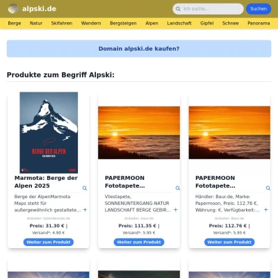 Screenshot alpski.de