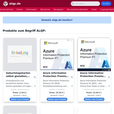 Screenshot alqp.de