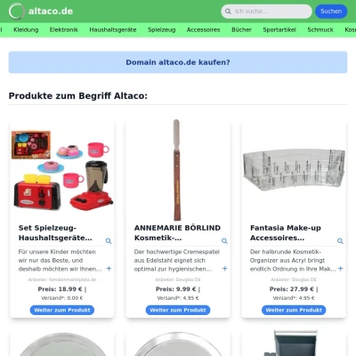 Screenshot altaco.de