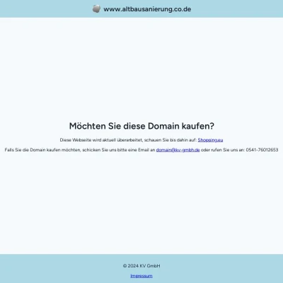 Screenshot altbausanierung.co.de