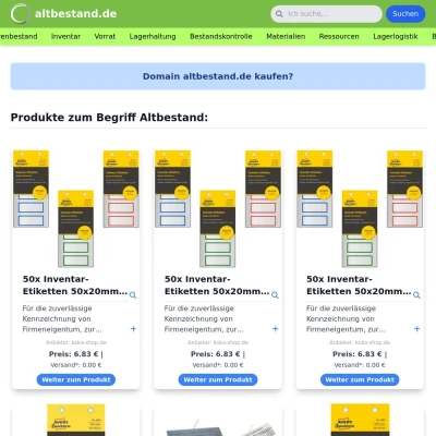 Screenshot altbestand.de