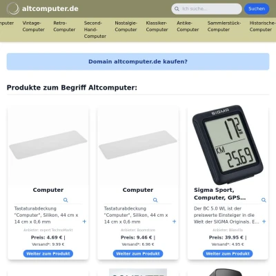 Screenshot altcomputer.de