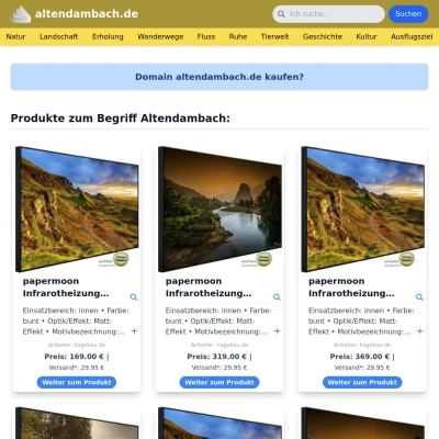 Screenshot altendambach.de