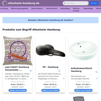 Screenshot altenheim-hamburg.de