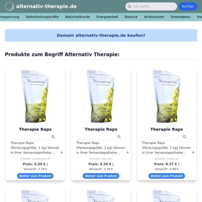 Screenshot alternativ-therapie.de