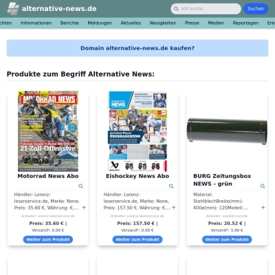 Screenshot alternative-news.de