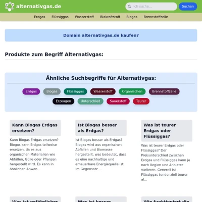 Screenshot alternativgas.de