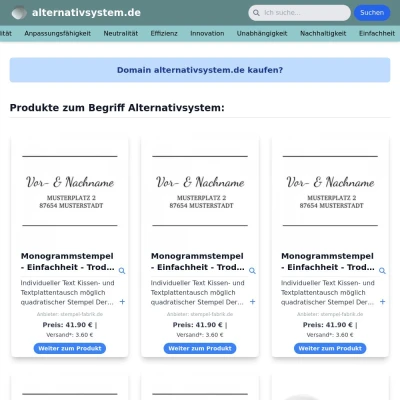 Screenshot alternativsystem.de