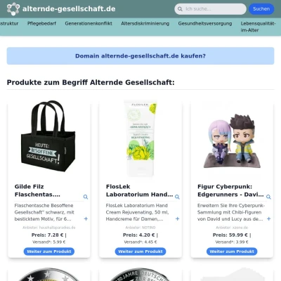 Screenshot alternde-gesellschaft.de