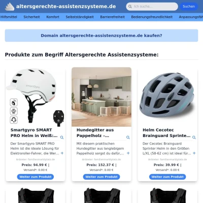 Screenshot altersgerechte-assistenzsysteme.de