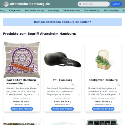 Screenshot altersheim-hamburg.de
