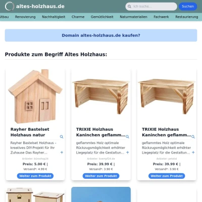 Screenshot altes-holzhaus.de