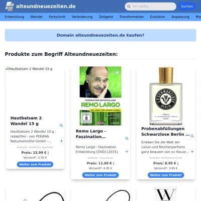 Screenshot alteundneuezeiten.de