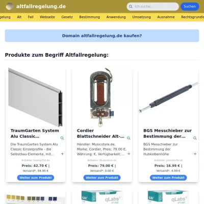 Screenshot altfallregelung.de