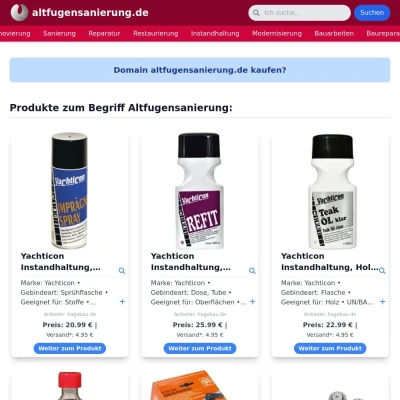 Screenshot altfugensanierung.de