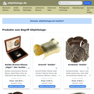 Screenshot altphilologe.de