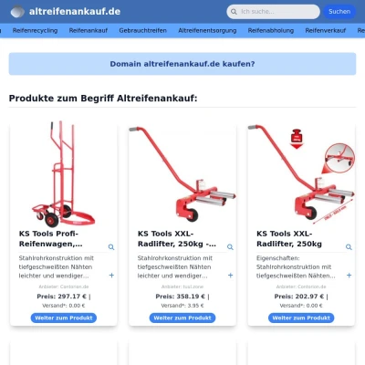 Screenshot altreifenankauf.de