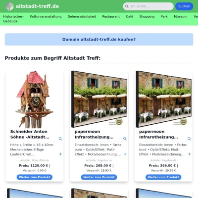 Screenshot altstadt-treff.de