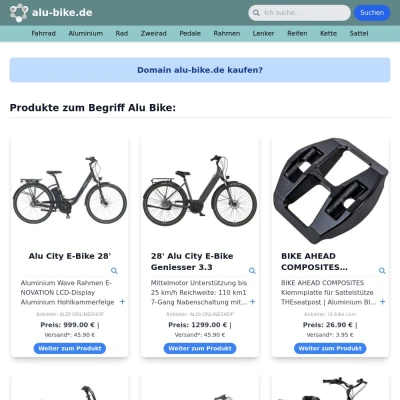 Screenshot alu-bike.de