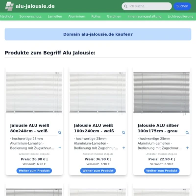 Screenshot alu-jalousie.de