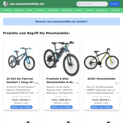 Screenshot alu-mountainbike.de