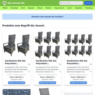 Screenshot alu-sessel.de