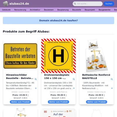 Screenshot alubau24.de