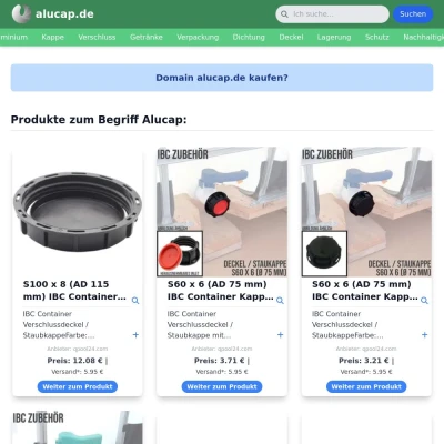 Screenshot alucap.de