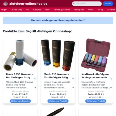 Screenshot alufelgen-onlineshop.de