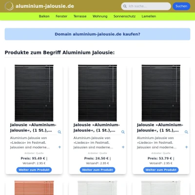 Screenshot aluminium-jalousie.de