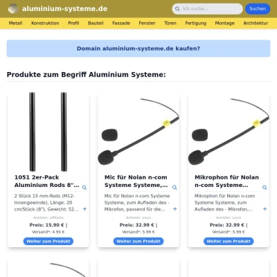 Screenshot aluminium-systeme.de